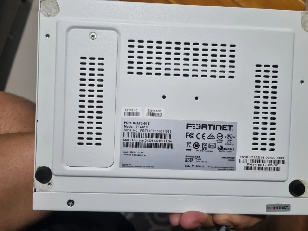 Firewall Fortinet FortiGate 61E FG-61E | 10 Portas Gigabit | Funcionando - Foto 3