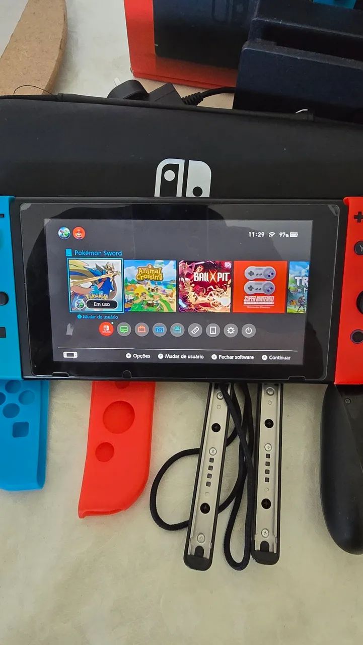 Nintendo Switch V2 - Desbloqueado com kit - Foto 2