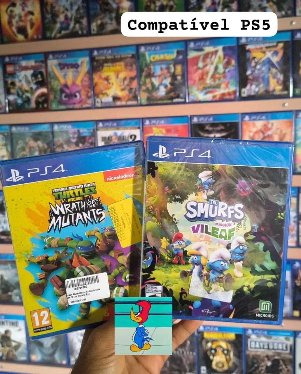 Tartaruga Ninja, Smurfs PS4 