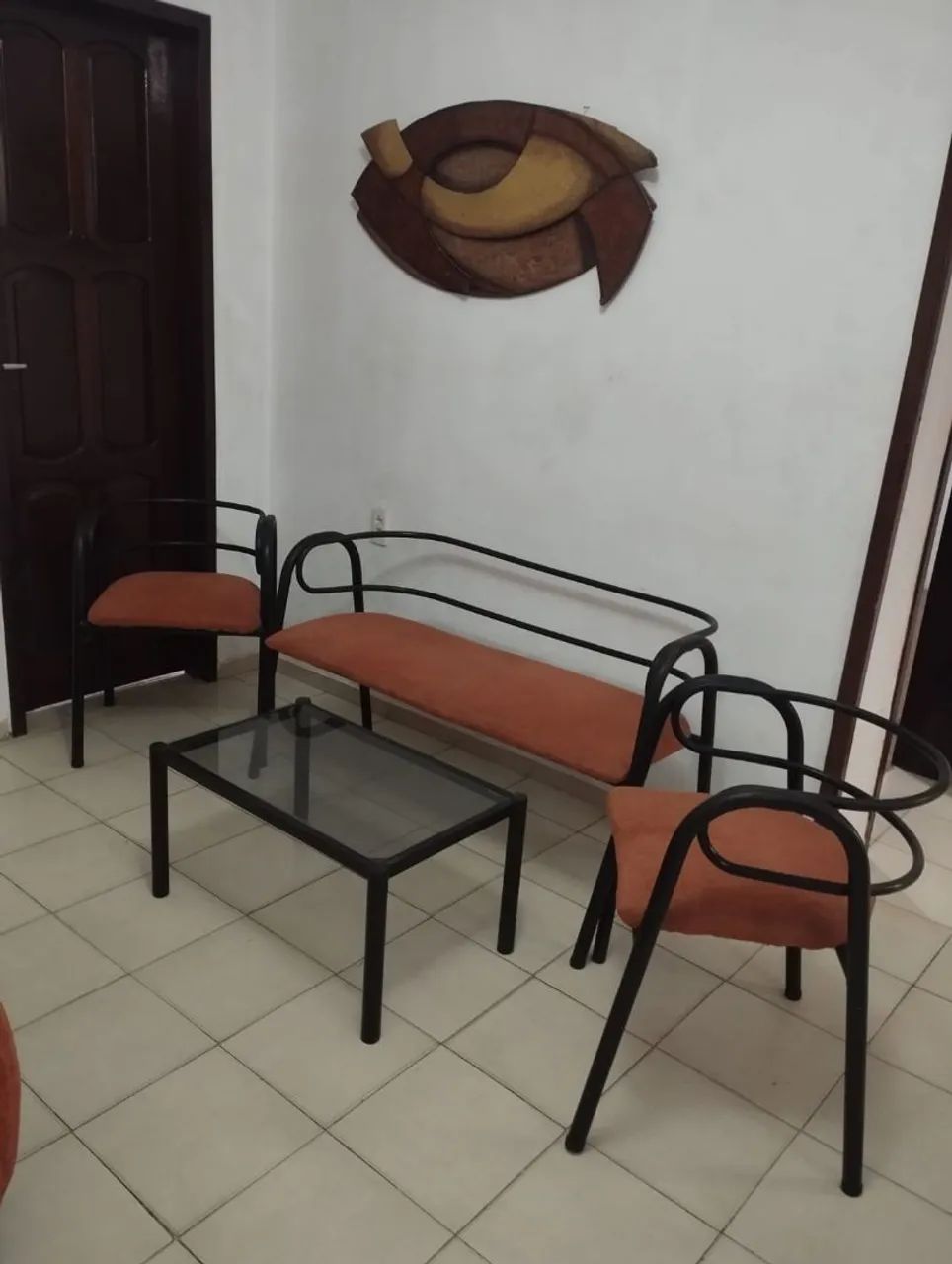 Conjunto de sala de estar vintage anos 80 - Foto 3