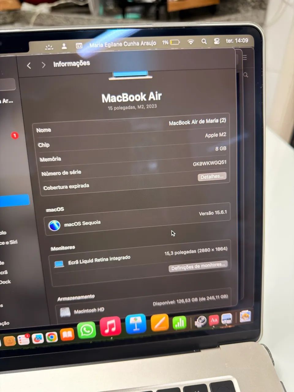 Macbook Air M2 256 Gb 15,3 polegadas - Foto 3