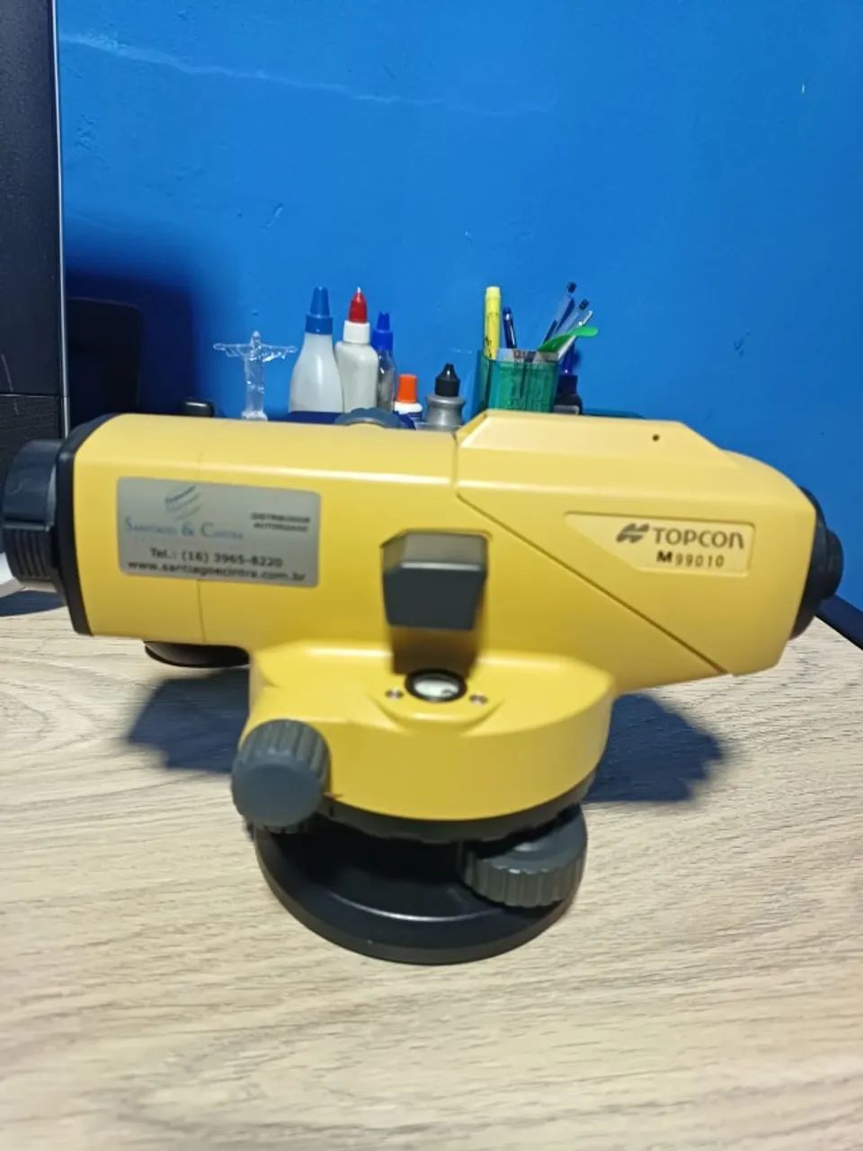 Nìvel automatico AT-B2 Topcon com tripè e mira - Foto 3