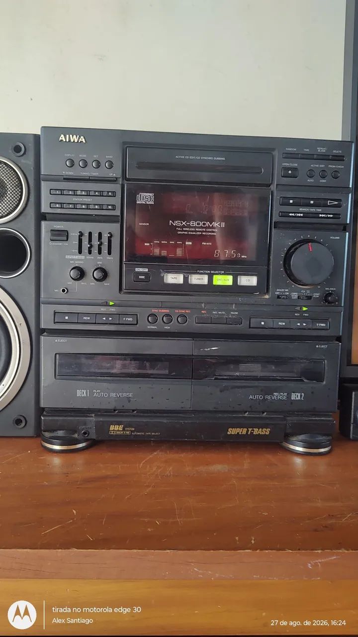 Aiwa NSX 800 MK II e par de caixas