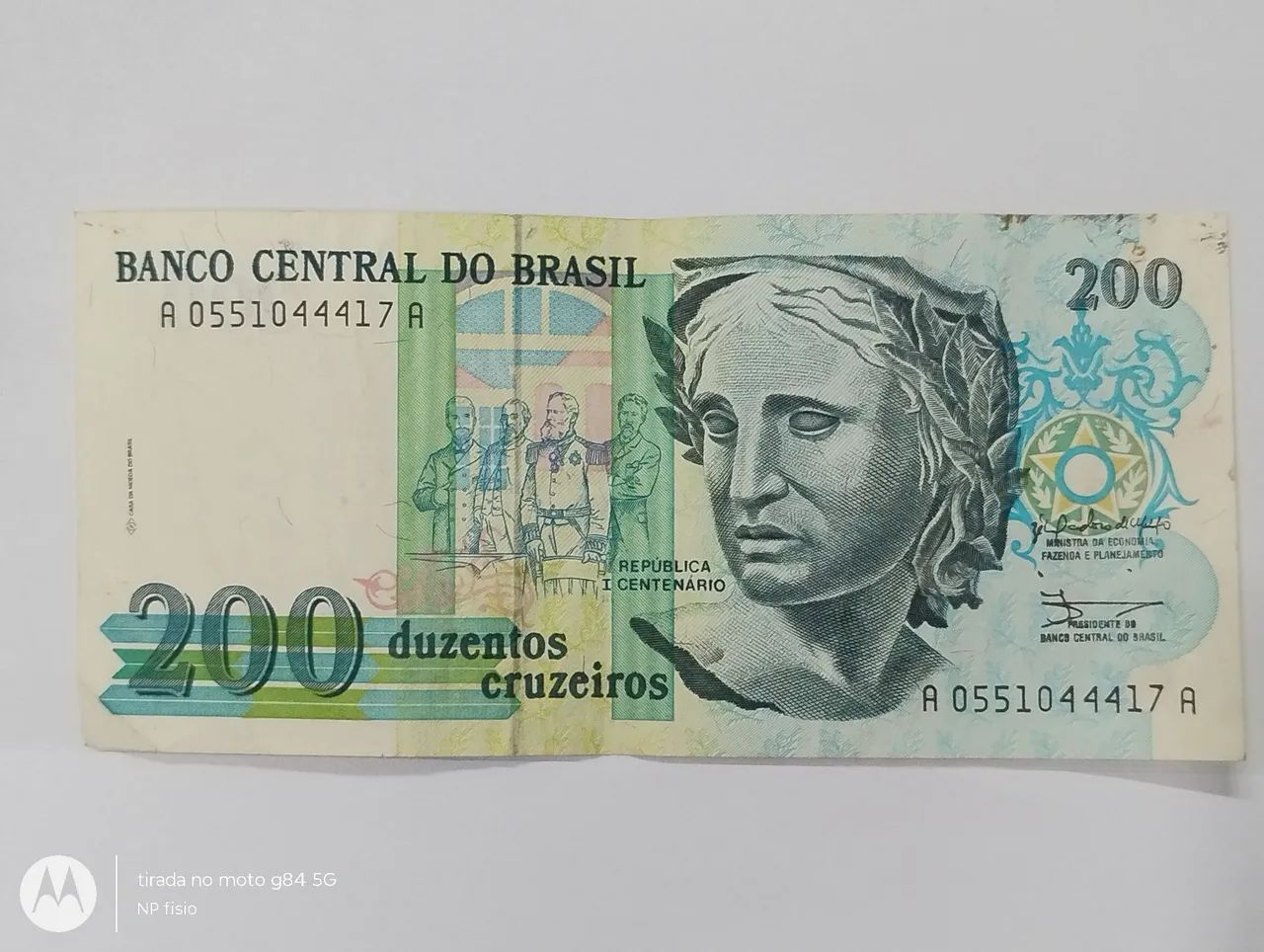 Cédula 200 Cruzeiros 1989 