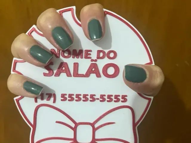 EXPOSITOR DE UNHAS PARA SALÃO DE MANICURE
