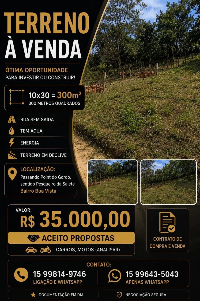 Terreno 300 metros 