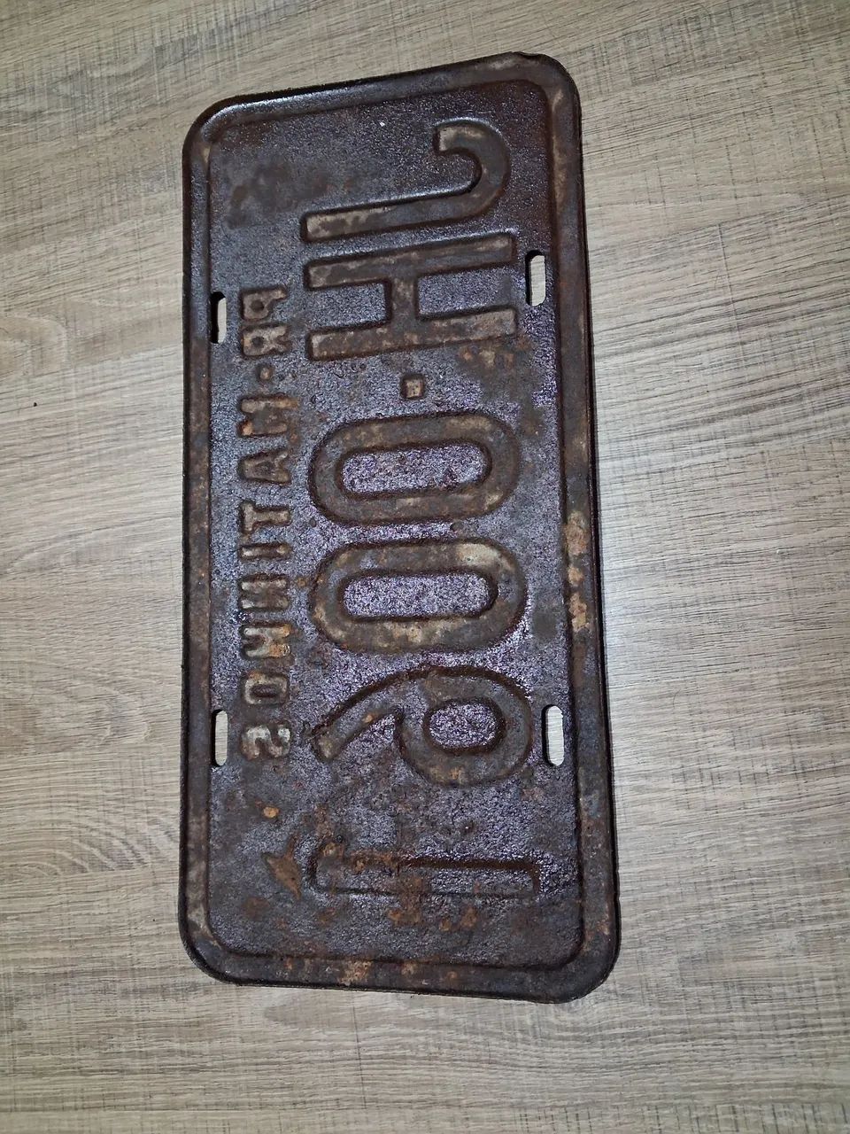 Placa de carro antiga  - Foto 2