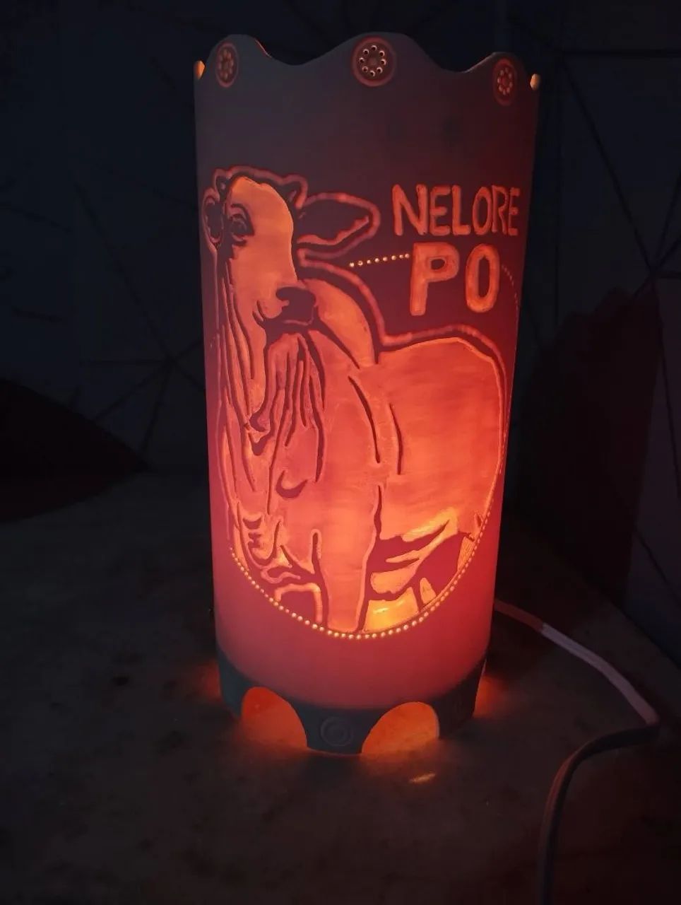 LUMINÁRIA DE PVC TEMA AGRONEGÓCIO 