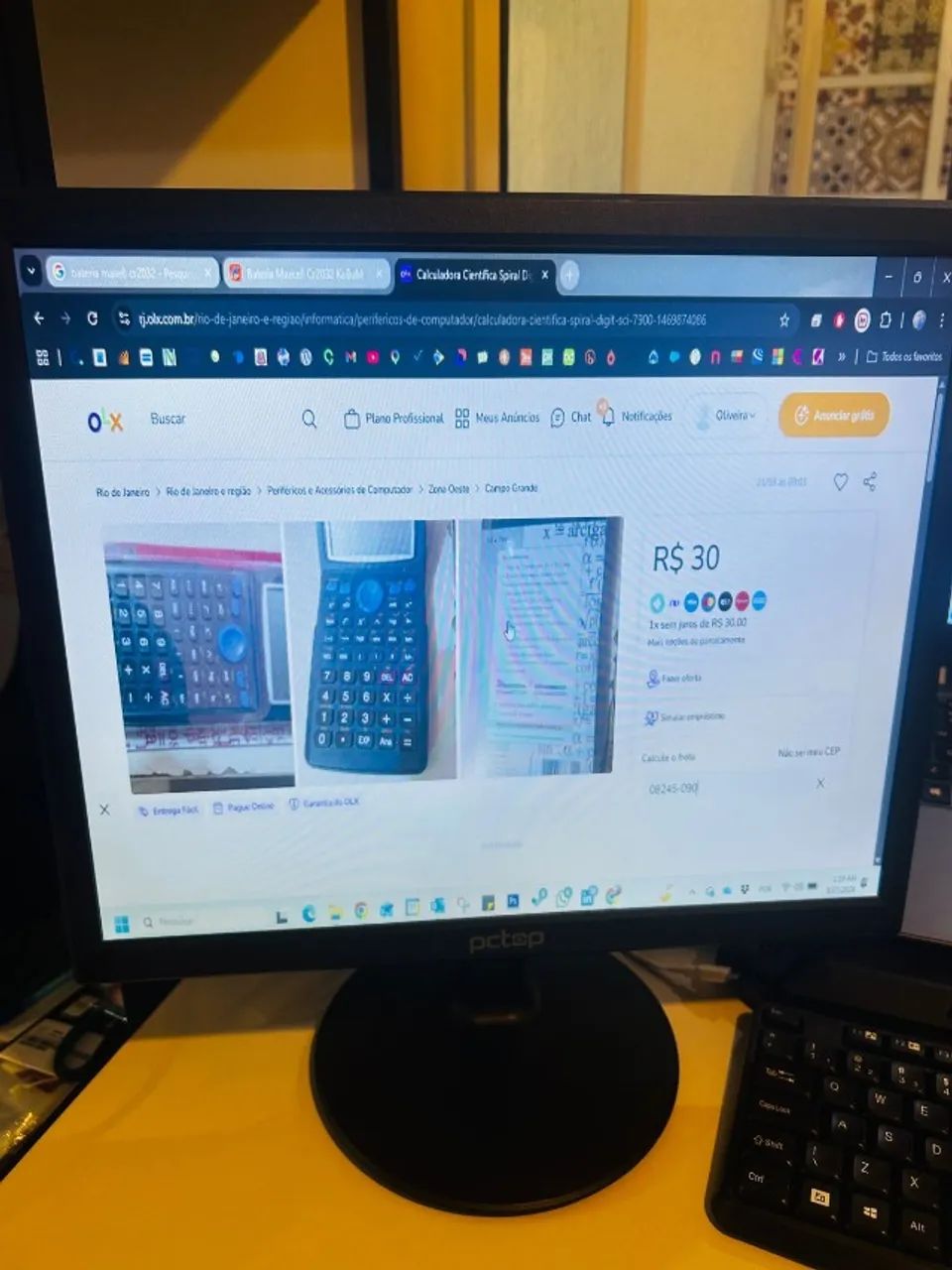 Monitor PCTOP Slim 17 Led Preto - Foto 5