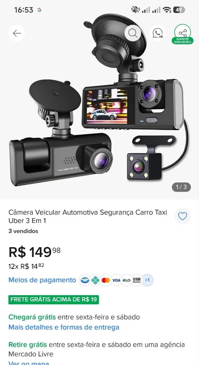 Câmera veicular  - Foto 5