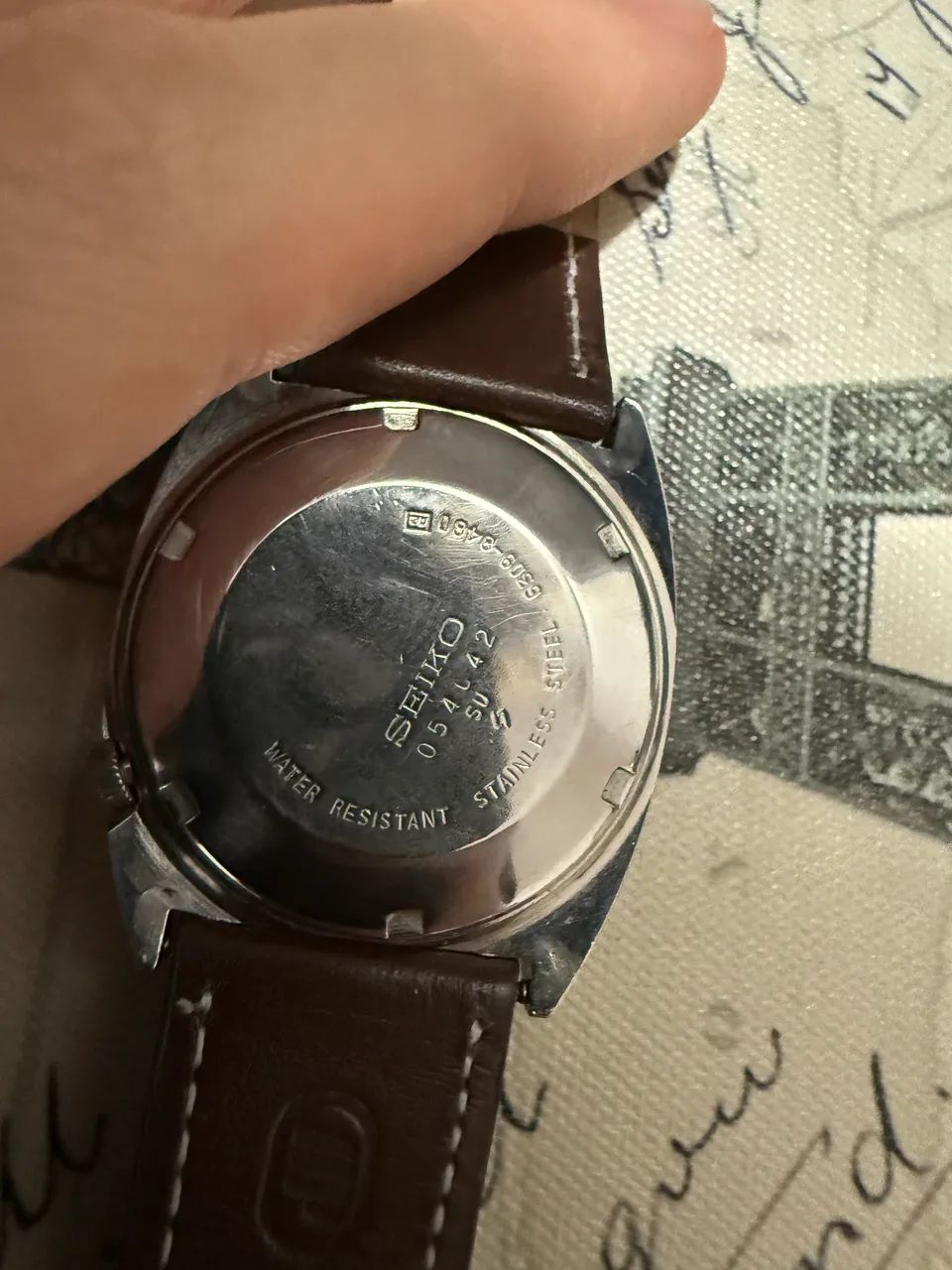 SEIKO 6119 mostrador champanhe -japan  - Foto 2