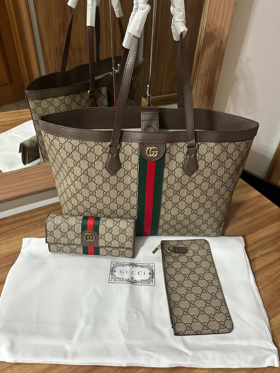 Kit bolsa Gucci + carteira  - Foto 2