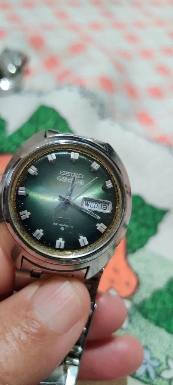 Seiko 5 Actus funcionando normalmente todo em aço inox automático original  - Foto 4