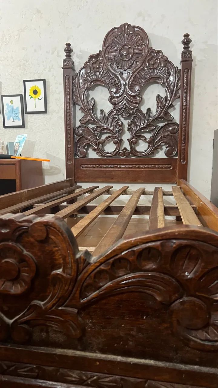Cama Solteirão Colonial Antiga  - Foto 5