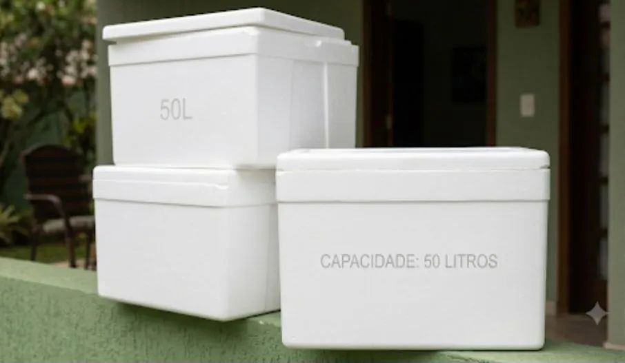 Cxs isopor  50, 5 e 1 litros - Foto 5
