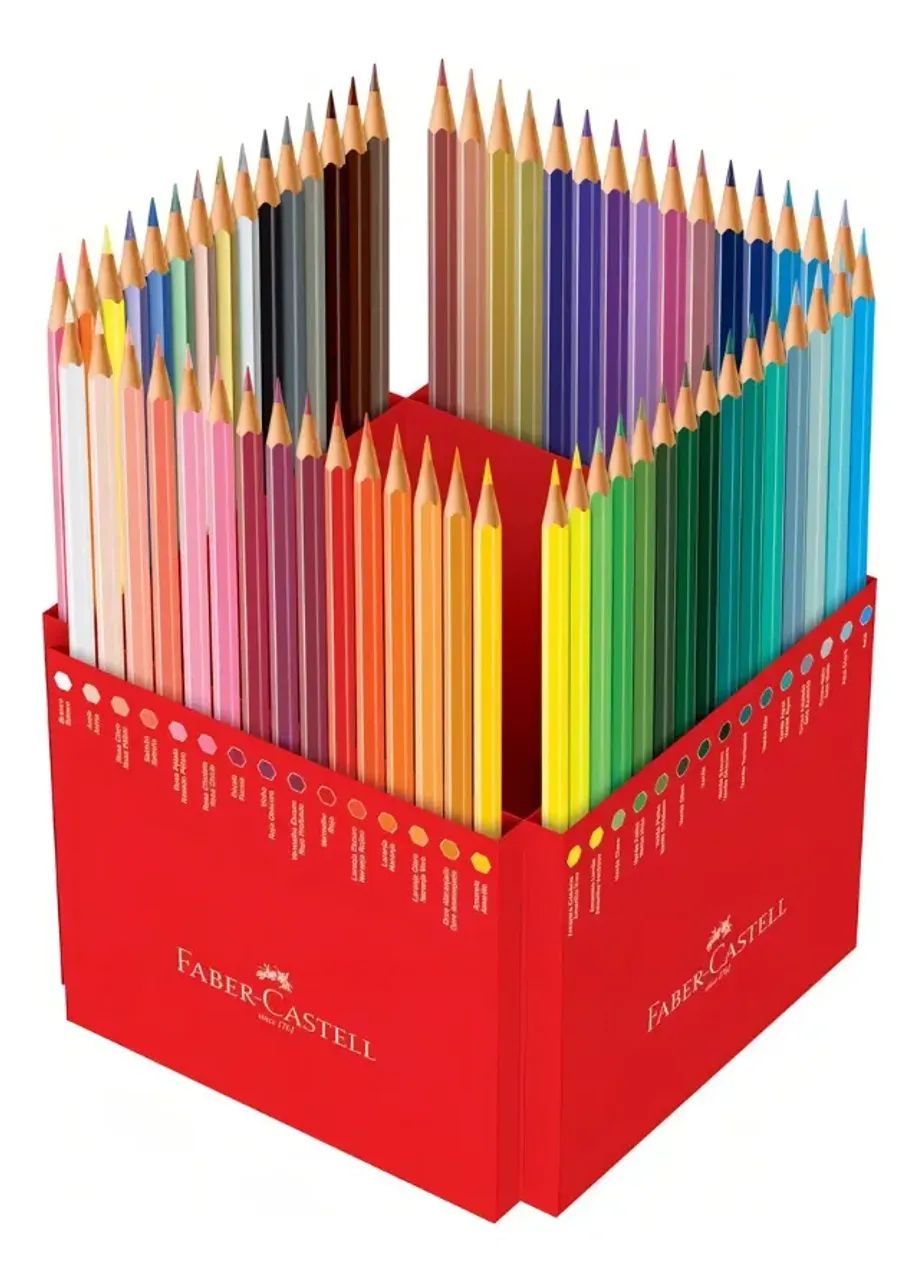 Lápis De Cor 60 Cores Faber Castell - Foto 4