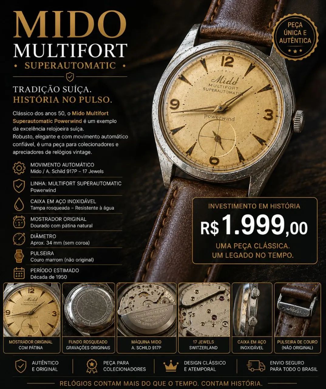 M.I② Mido Multifort - Acessórios - Jardim Tupanci, Barueri 1525032958 | OLX