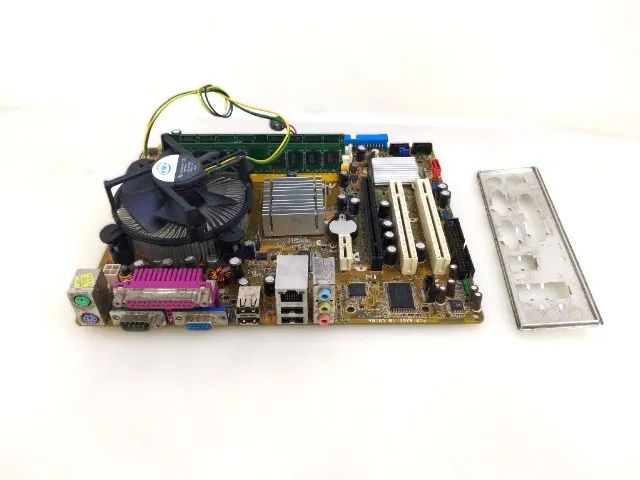 Kit placa + memoria + cooler PentiumD 3.0 775 2GB Usado