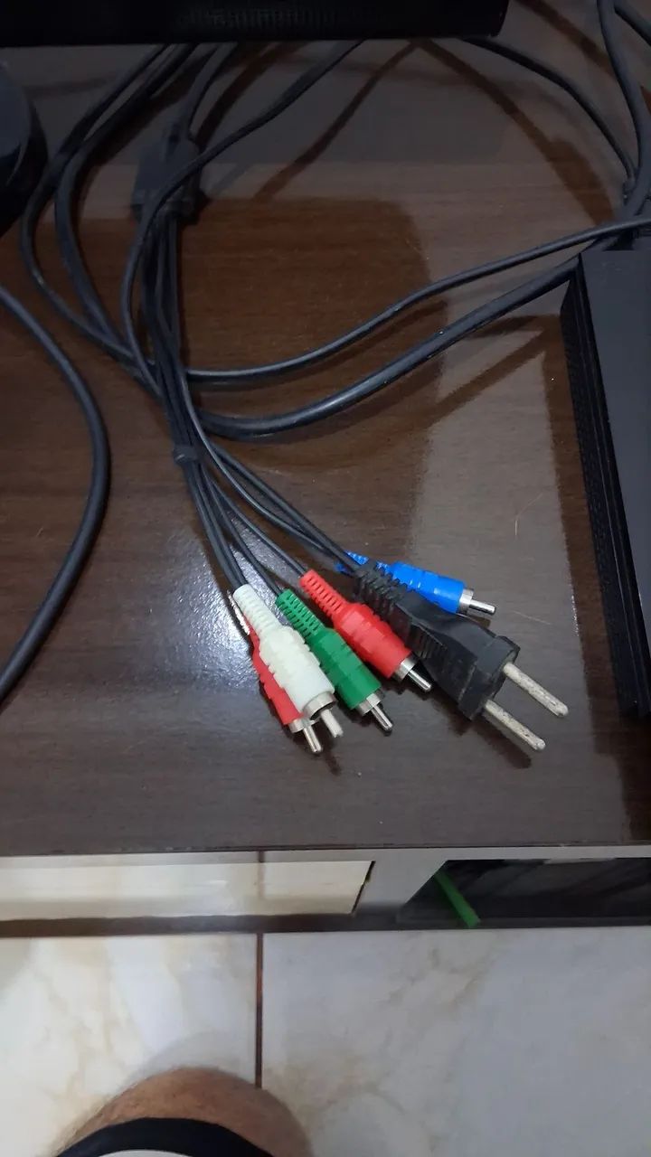 PS2 COM CABOS CONTROLE E MEMORY CARD - Foto 3