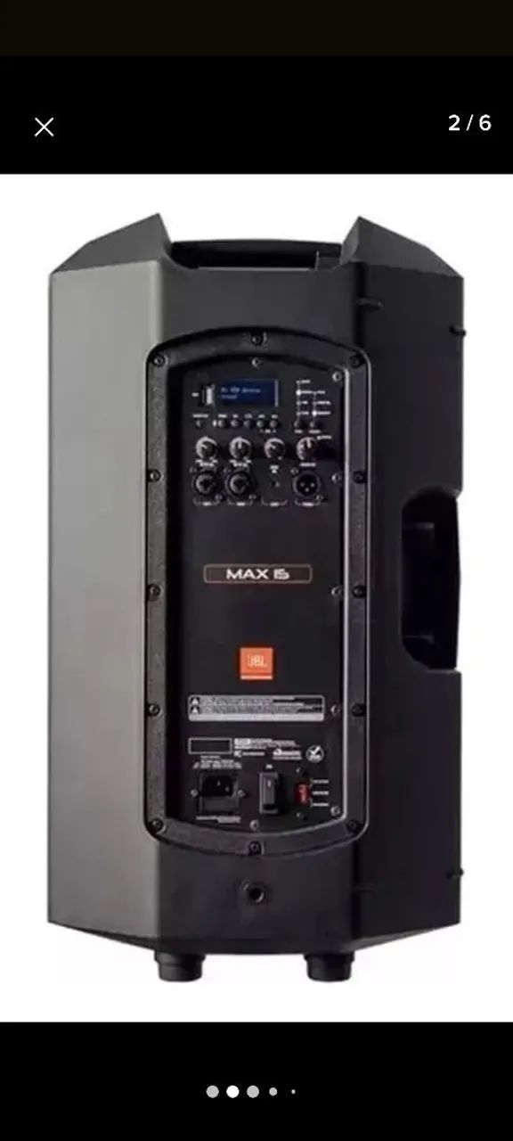 Caixa ativa JBL MAX15 350w RMS Bluetooth USB Com BAG zerada. - Foto 3