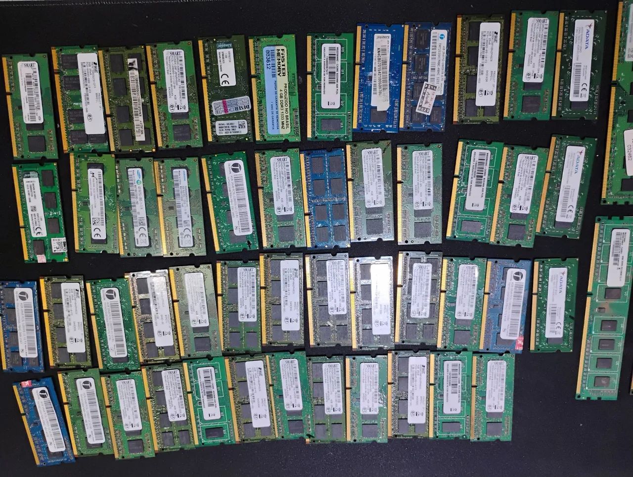 Pack 58 memórias ram DDR3 4gb445600358917089282