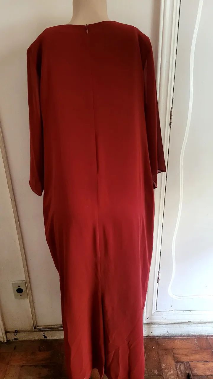 Vestido de festas 52 vinho - Foto 2