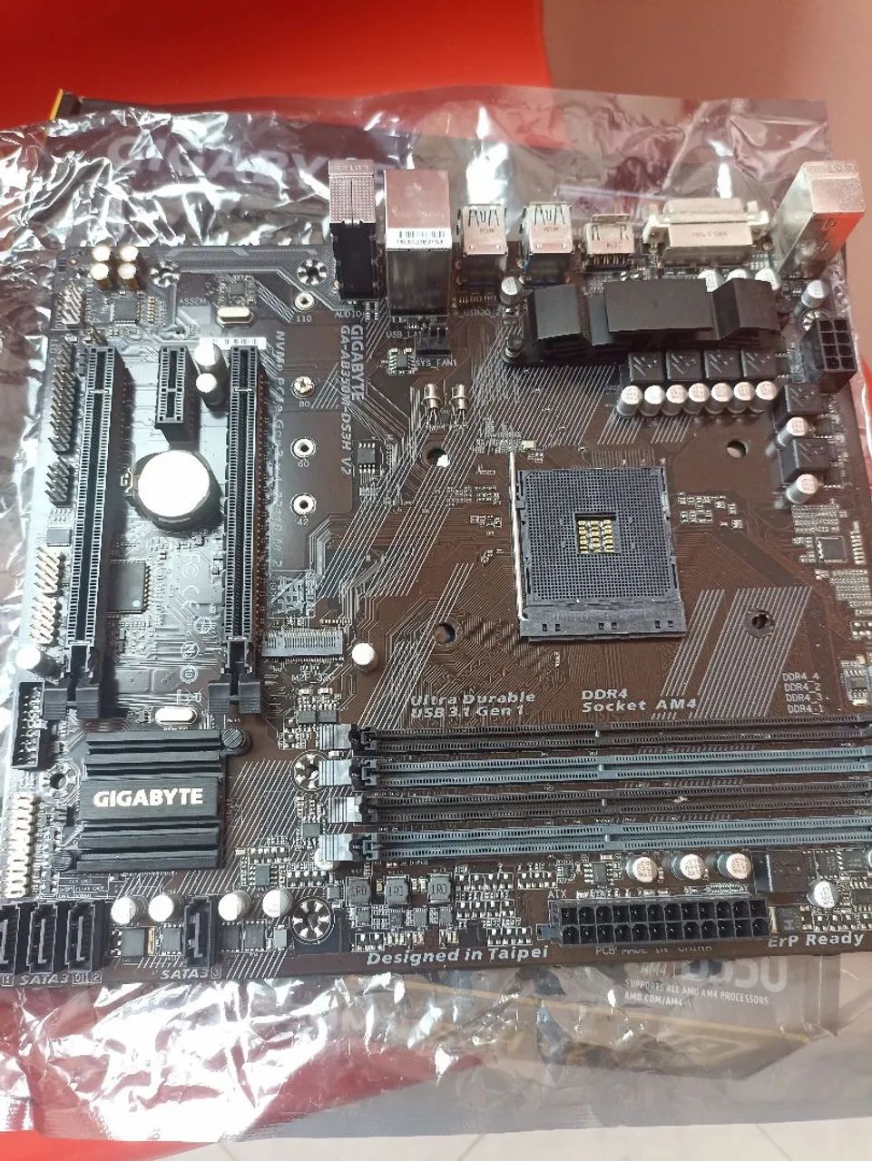 Placa mãe Gigabyte AB350M V2 AM4 - Foto 2