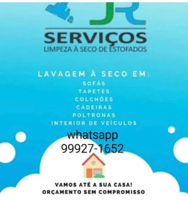 J&R lavagem a seco, dedetização a vapor e muito mais vem 