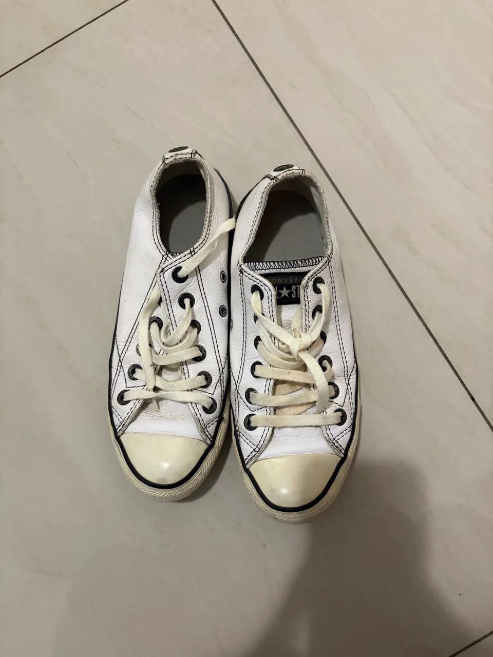 All star couro branco