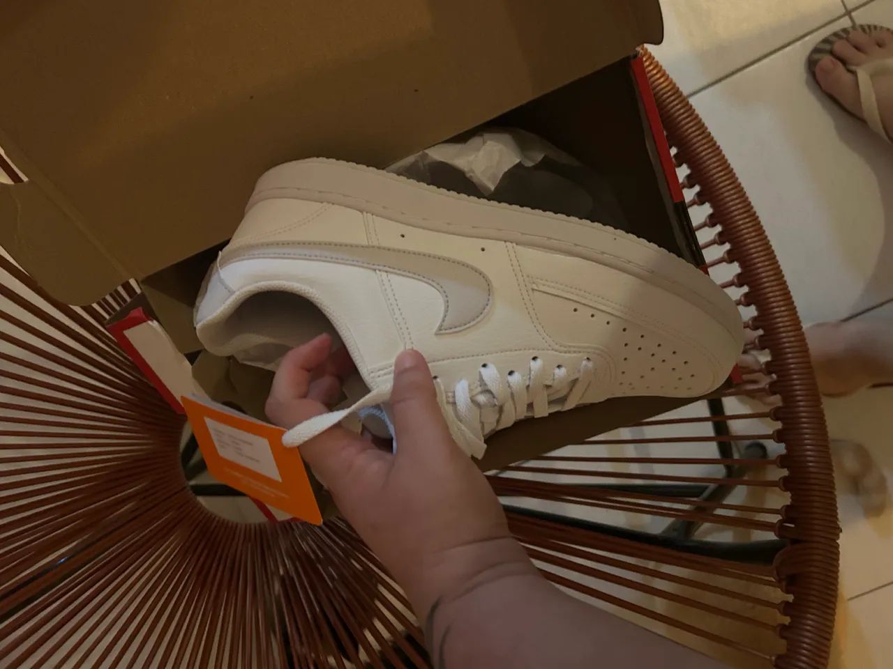 Tênis Nike court low branco original  - Foto 4