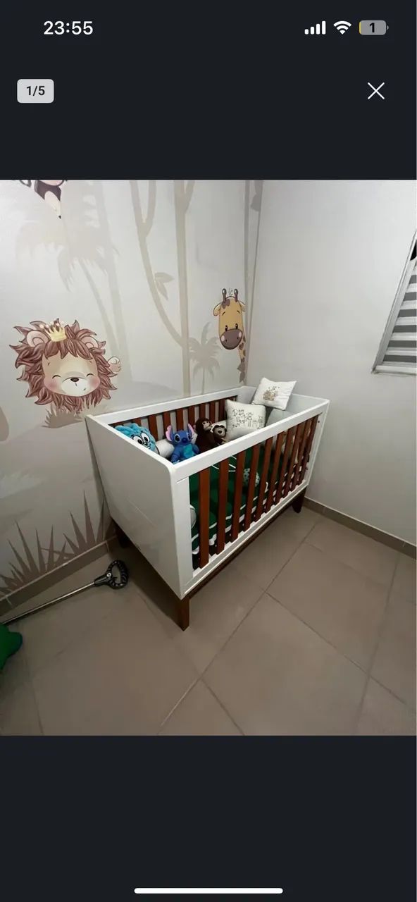 Berço + colchão + cômoda da Gurilandia - Foto 5