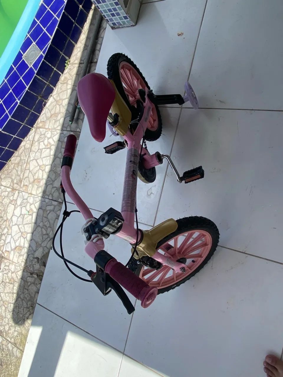Bicicleta infantil da princesa Aro 16 - Foto 2