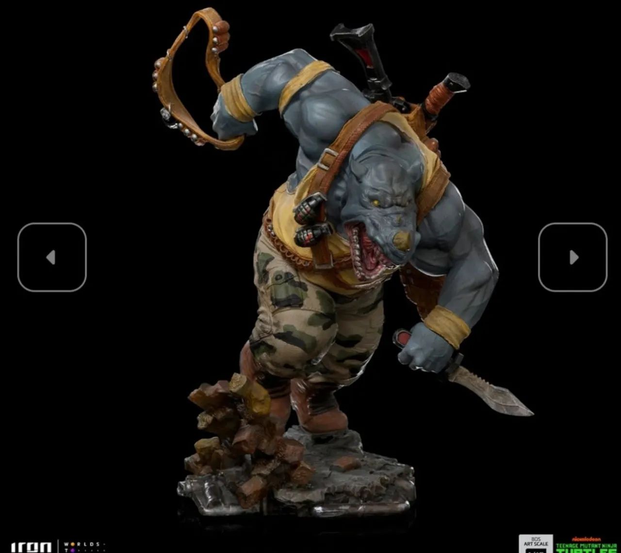 Bebop Rocksteady Master Splinter Iron Studios Tartarugas Ninja - Foto 3