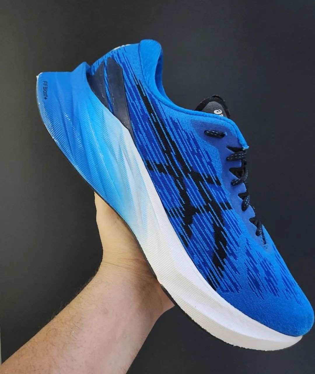 Tênis Asics Novablast 3 Original Nº 44 Azul Royal Top<br>Numeração