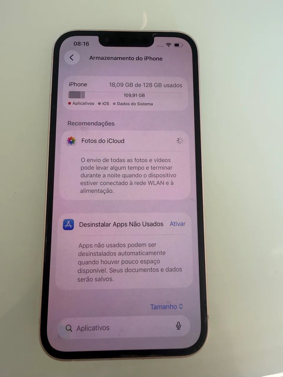 iPhone 13 128g branco bateria novo - Foto 3
