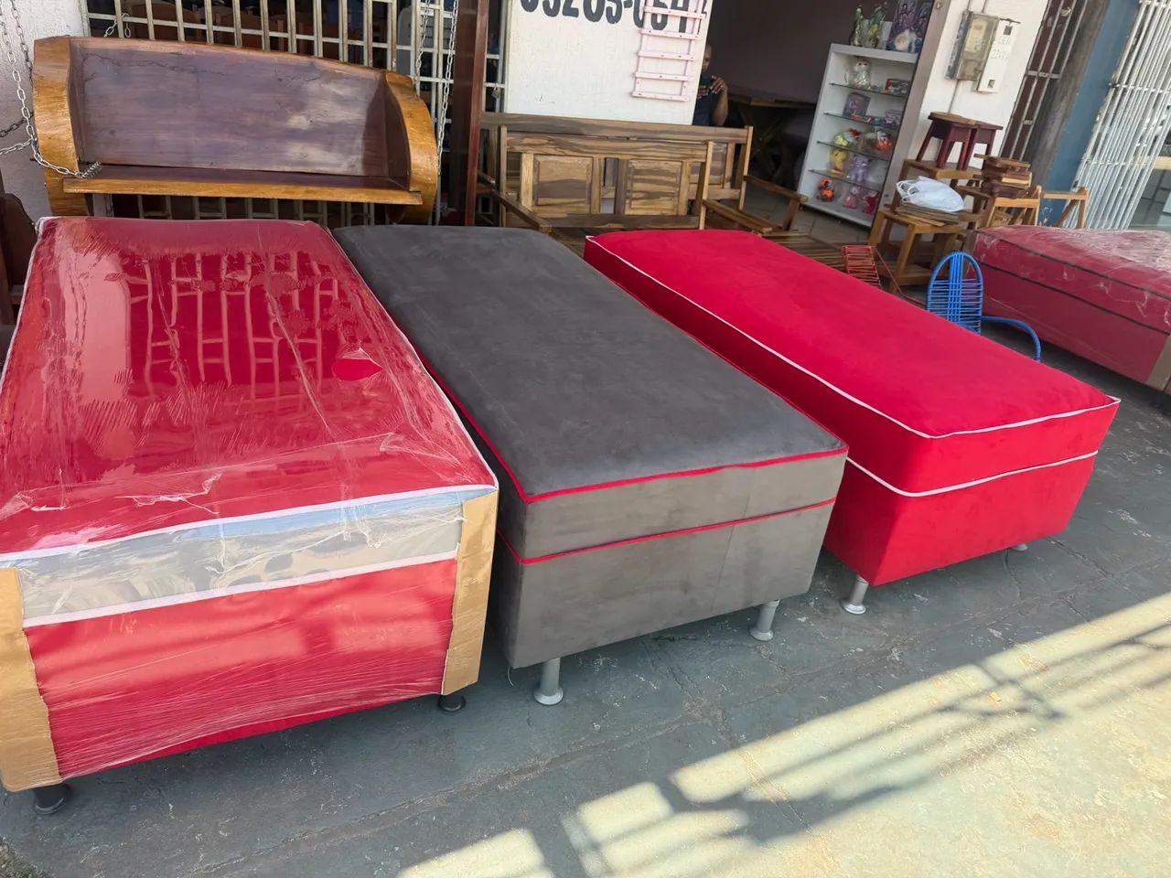 Cama solteiro mola e de espuma  - Foto 4