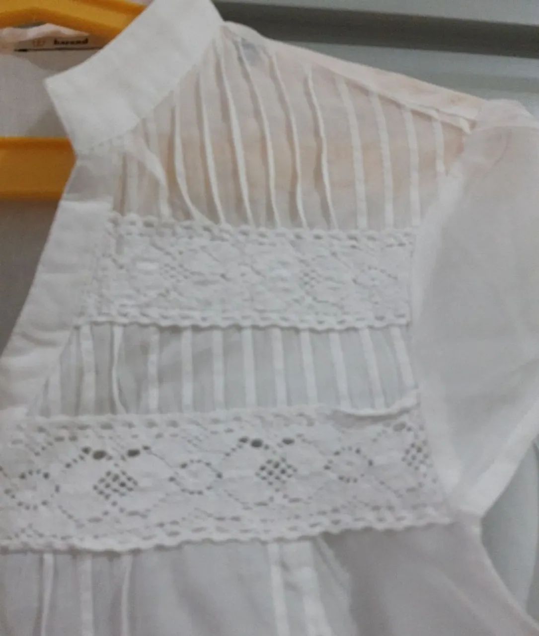 blusa em algodão e renda tam. 38 Bayard - Foto 2