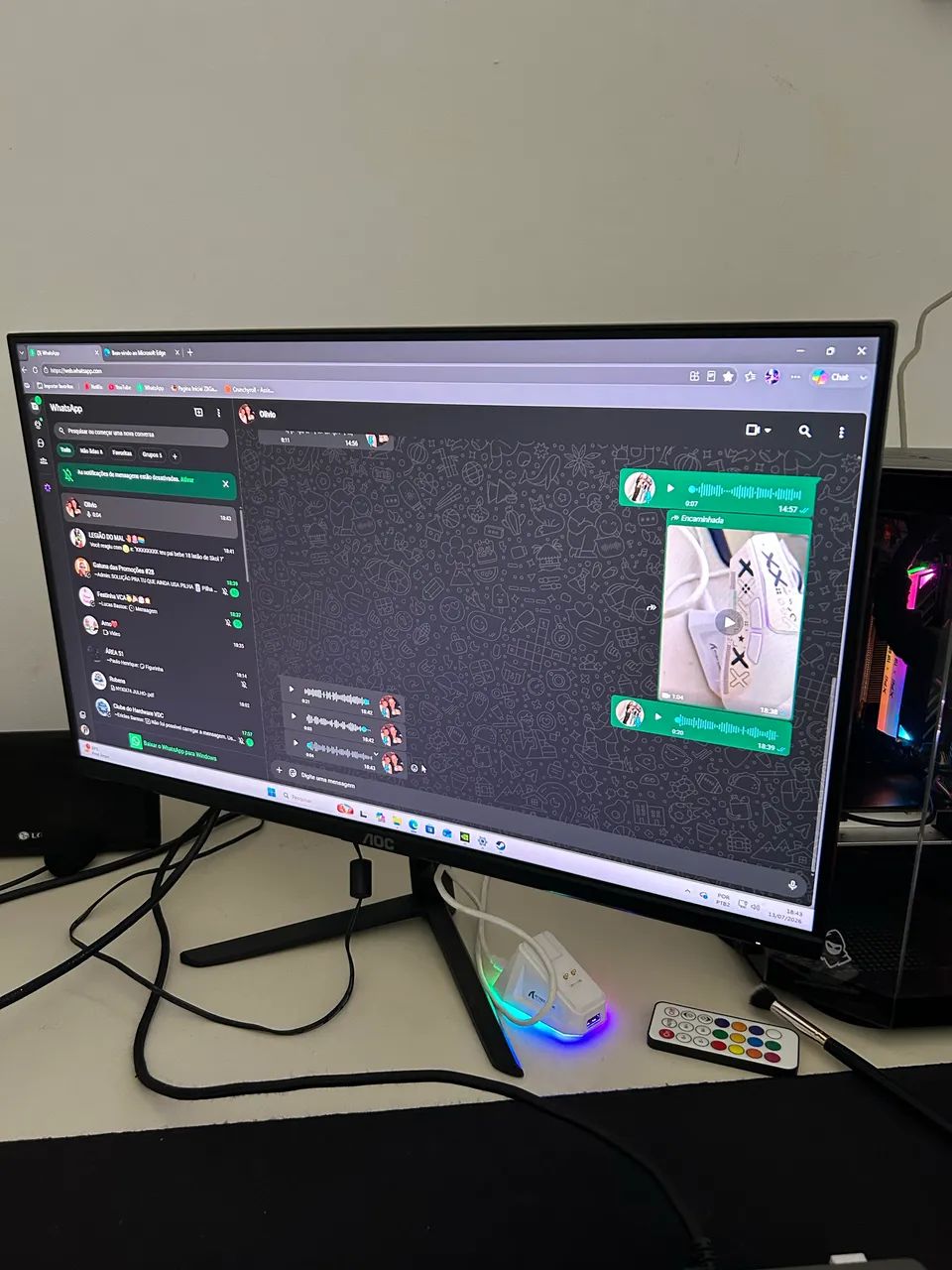 Vendo Monitor gamer AOC 24 180HZ 1ms IPS - Foto 3