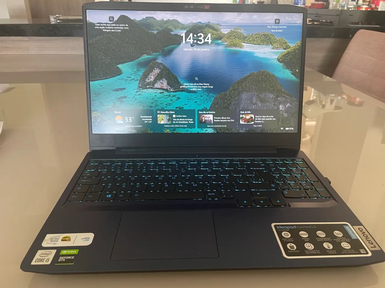 Notebook gamer Lenovo idealpad 3i gaming - Foto 3