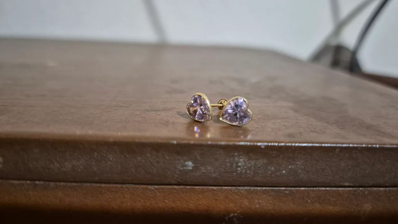 Brinco de criança ouro 18k 