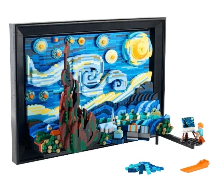 Lego Ideas - 21333 - Vincent Van Gogh Noite Estrelada - Foto 4