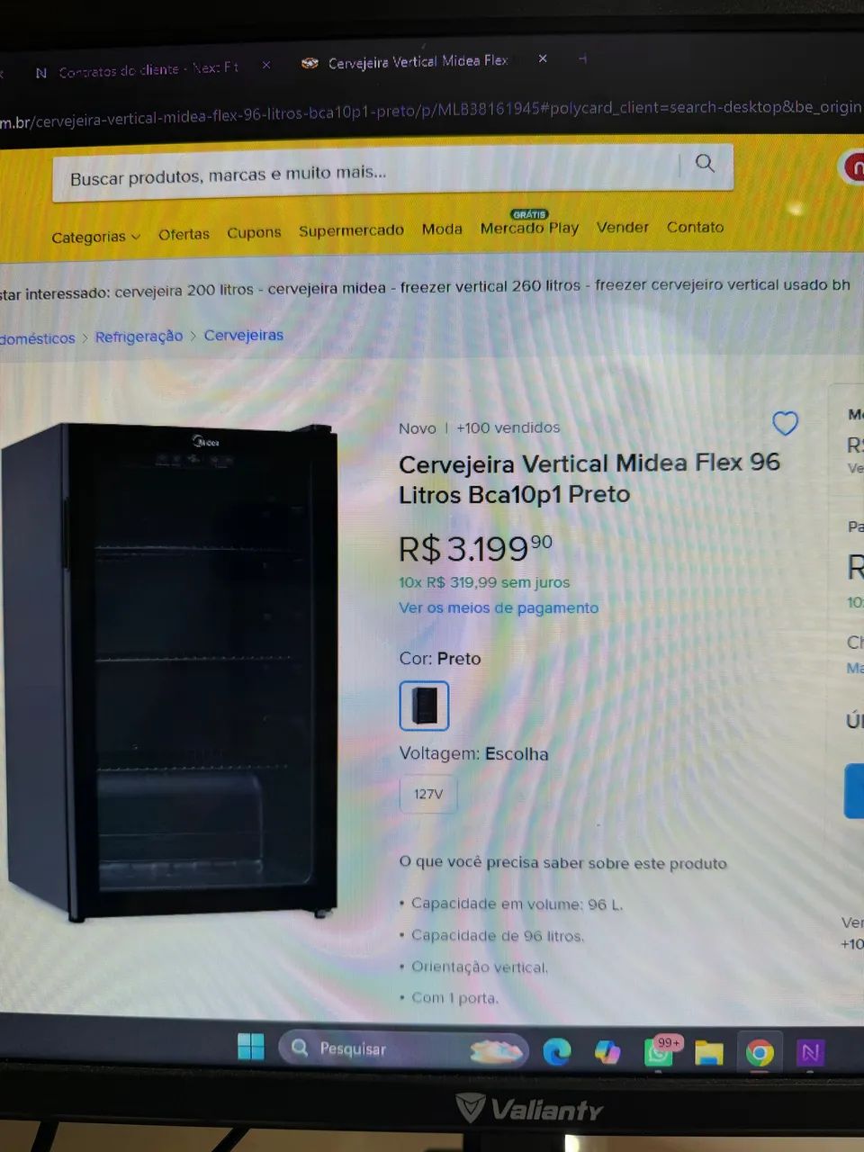 Cervejeira nova MIDEA 96lt - Foto 2