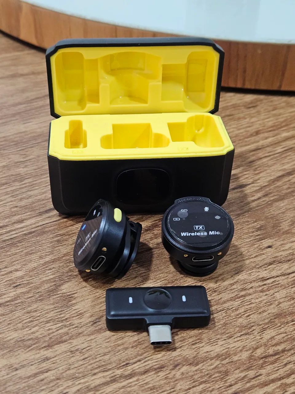 Microfone lapela J6 ímã sem fio - Foto 2