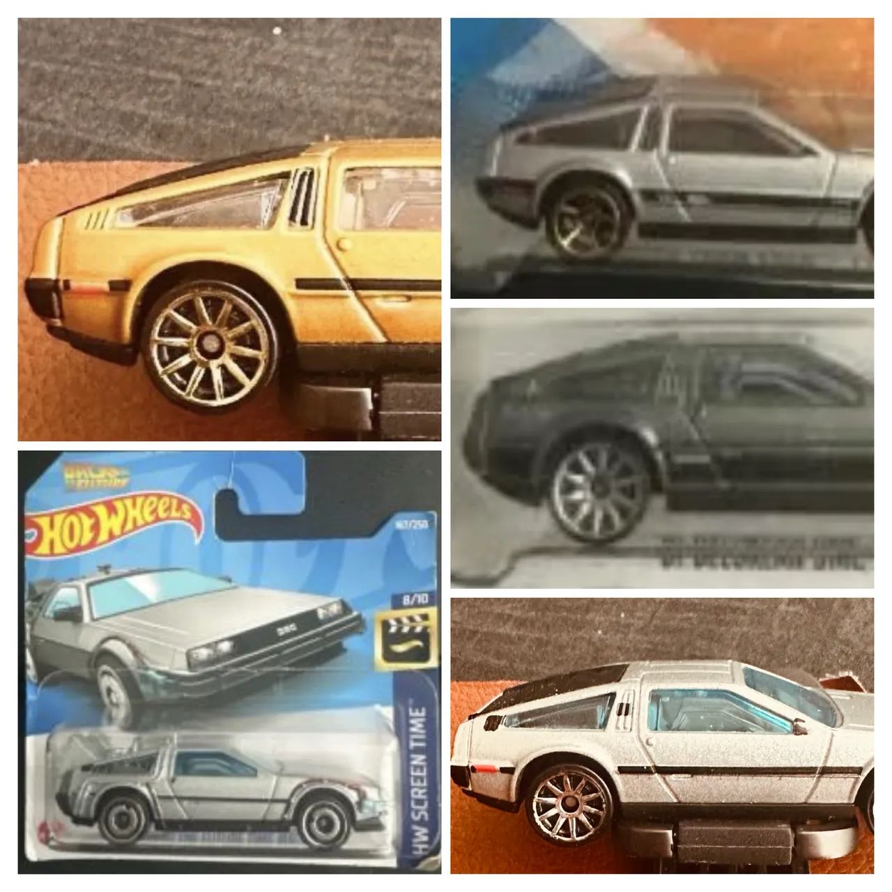 Coleção Hot Wheels Delorean 5
