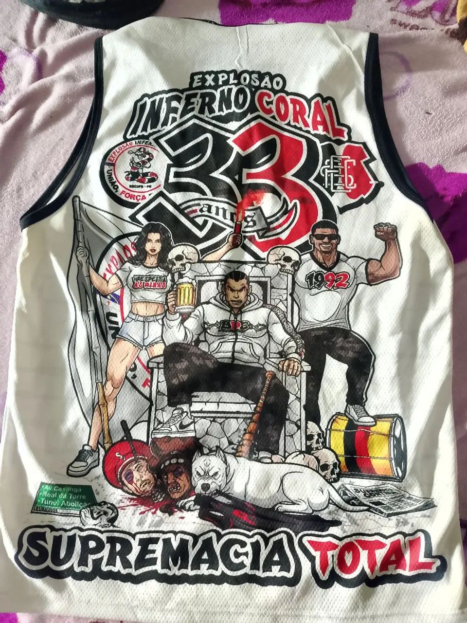 Camisa explosão inferno coral 