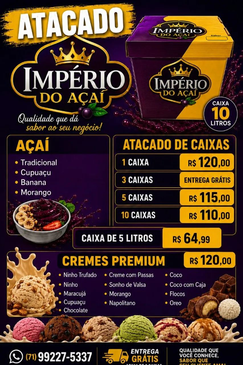 Açaí cremes 