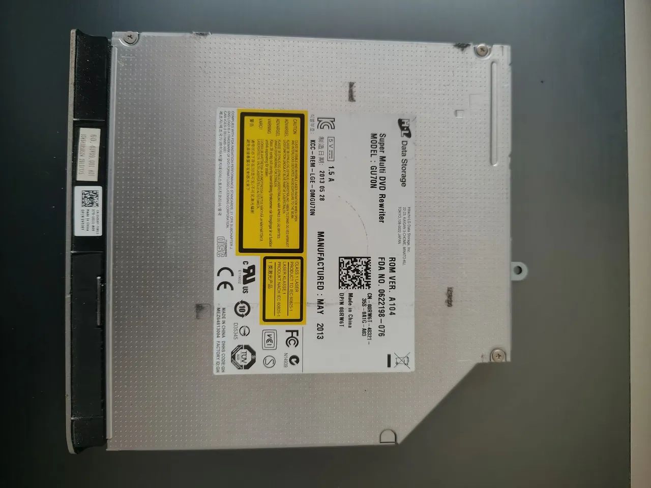 Drive óptico de notebook - leitor e gravador de CD/DVD (Super Multi DVD Rewriter)