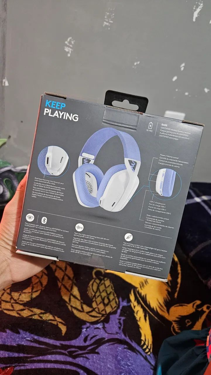 Headset Logitech G435 LIGHTSPEED - Wireless + Bluetooth - Foto 5