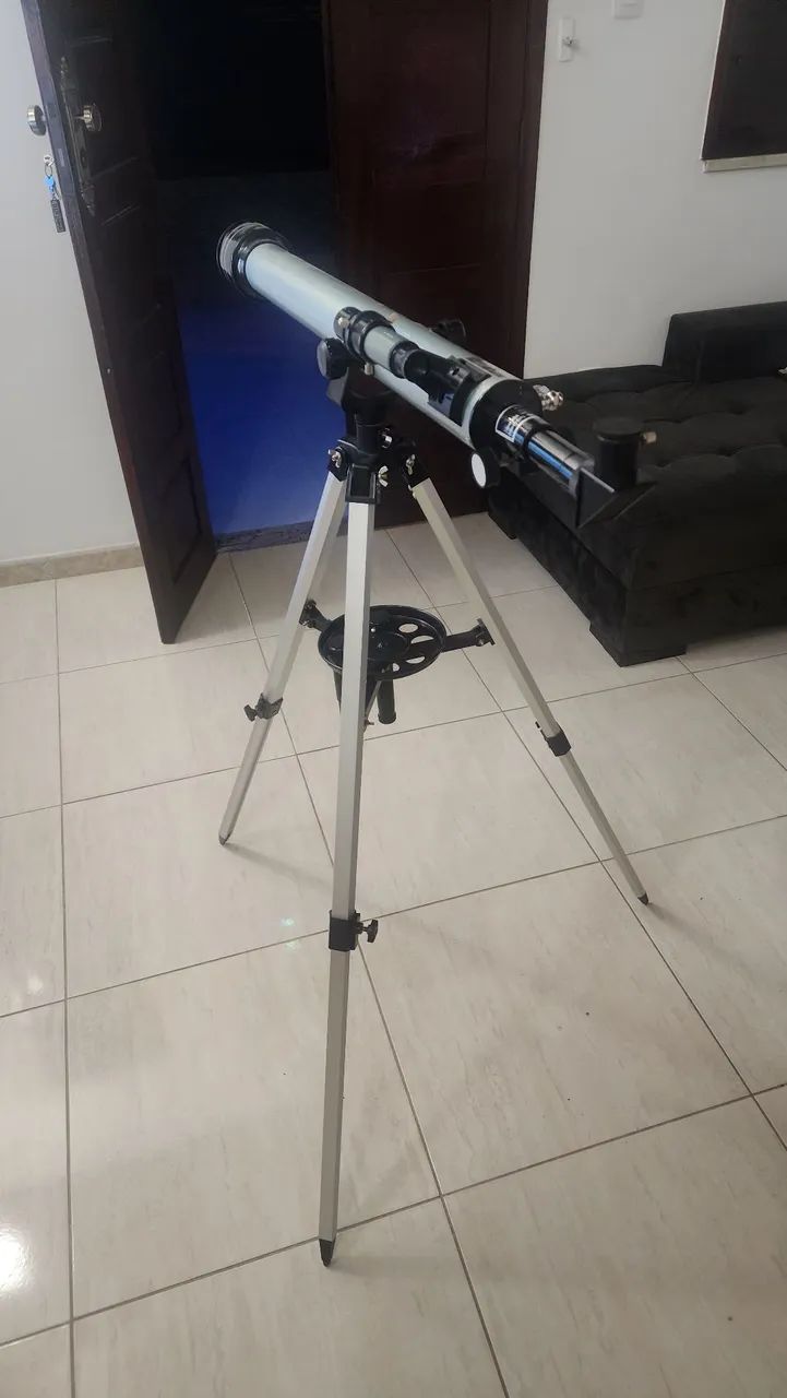 Telescópio Astronômico Refrator Profissional Com Tripé 90060 - Foto 4
