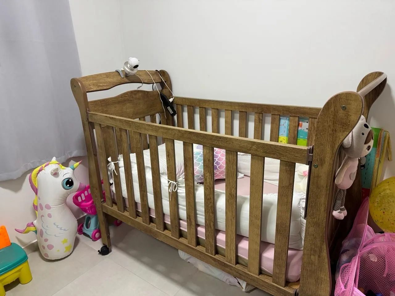 Berço com colchão novo
